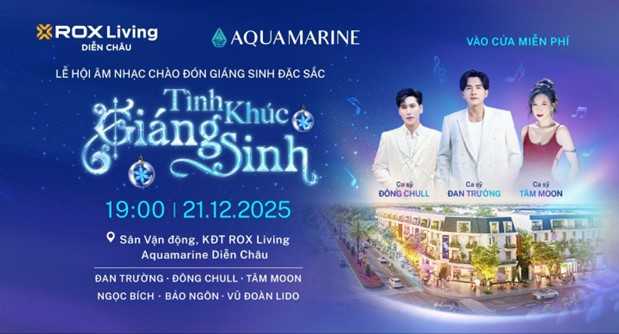 “Tình khúc Giáng Sinh” – lễ hội âm nhạc gắn kết cộng đồng tại Diễn Châu